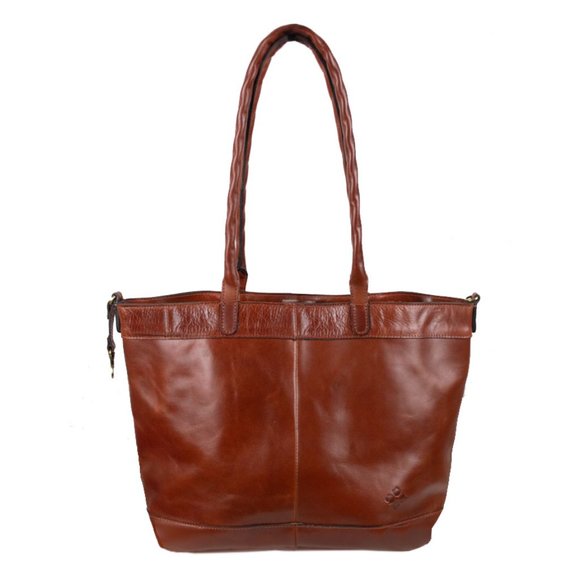 Patricia Nash Convertible Leather Mallory Tote - Picture 2 of 14